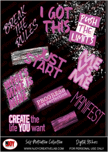 Load image into Gallery viewer, Self Motivation Digital Stickers